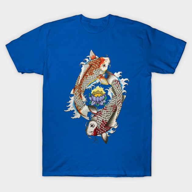 Infinity Koi T-Shirt by ArtByCanaan